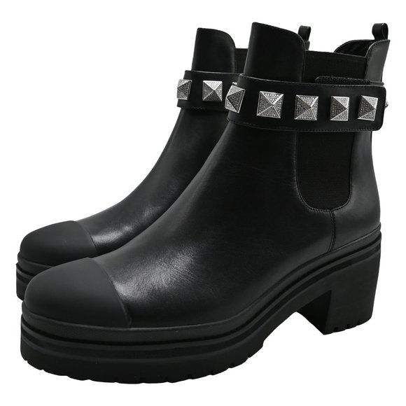 michael kors glenn studded leather boot